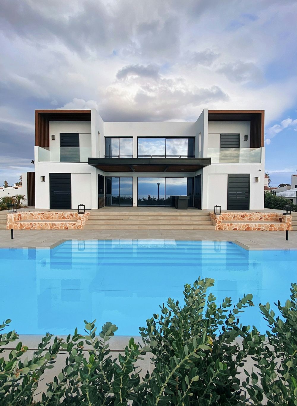 Residential terrace and pool